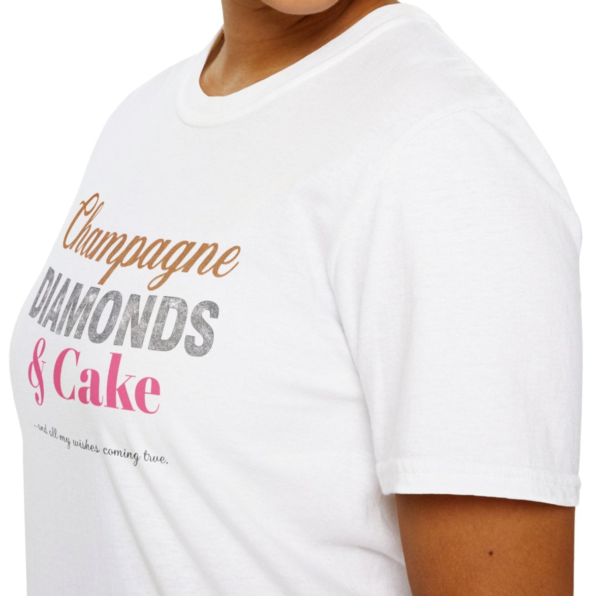 Champagne Diamonds & Cake Tee
