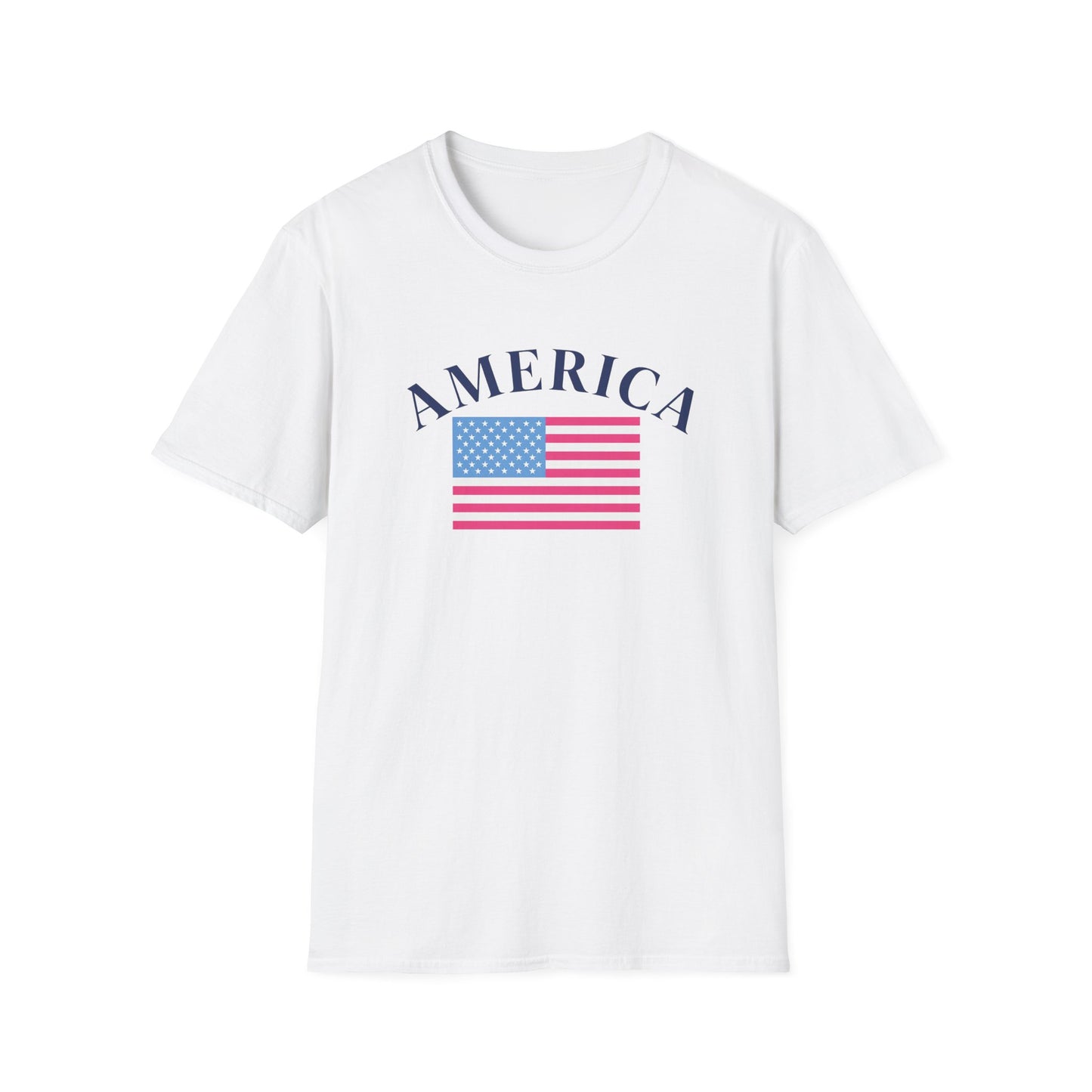 America Pink Flag Tee