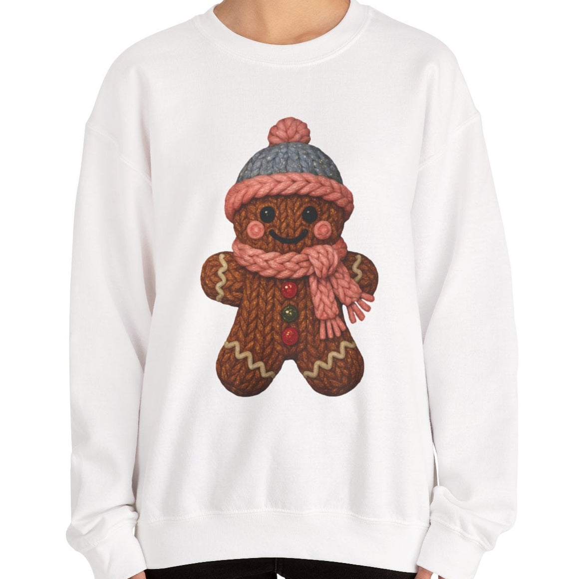 Faux Knit Gingerbread Sweatshirt