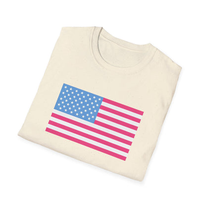 Pink & Blue American Tee