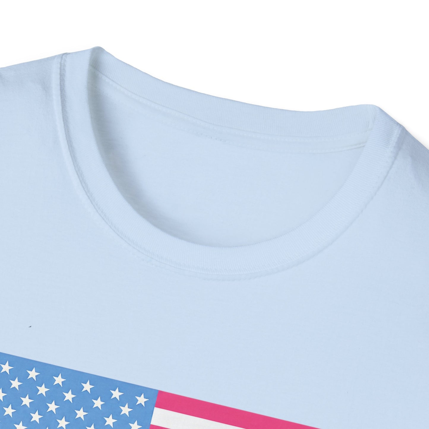 Pink & Blue American Tee