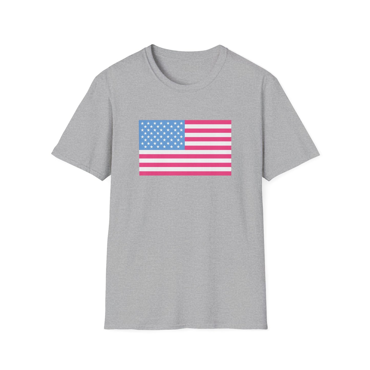 Pink & Blue American Tee