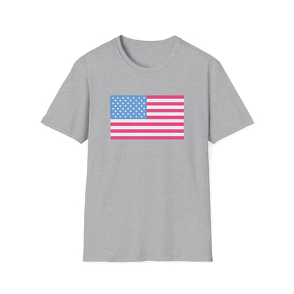 Pink & Blue American Tee