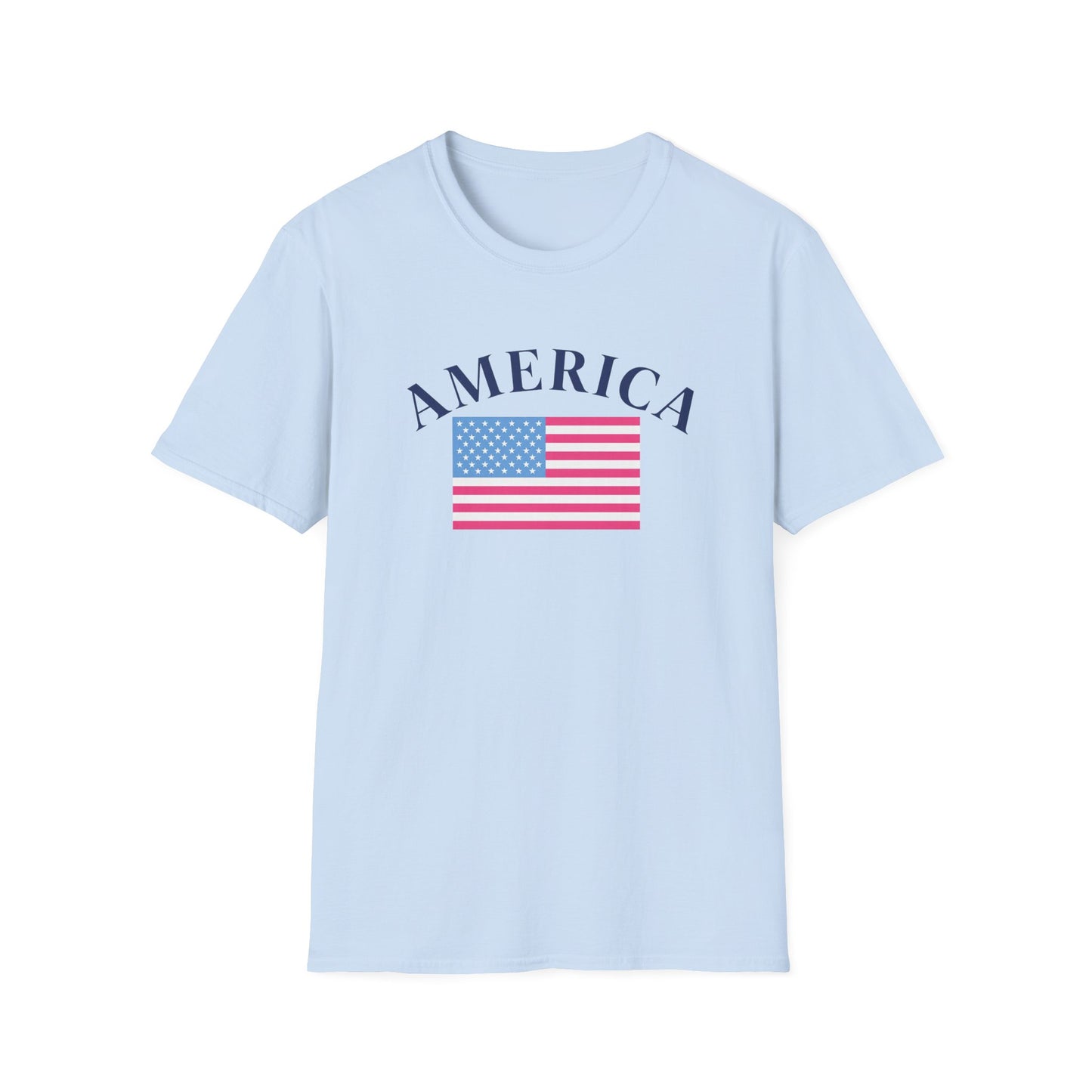America Pink Flag Tee
