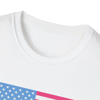 Pink & Blue American Tee