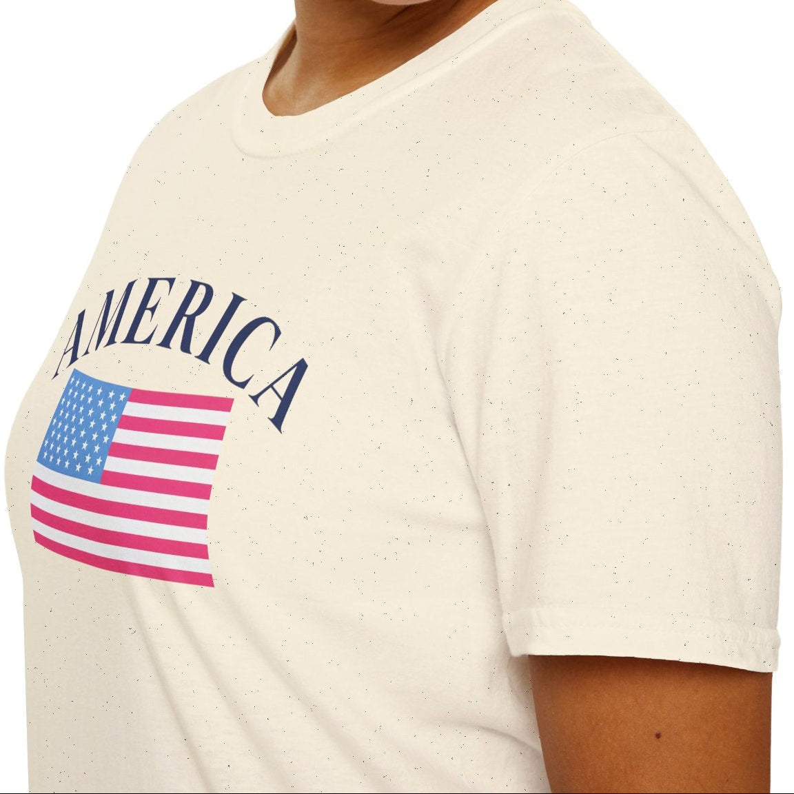America Pink Flag Tee