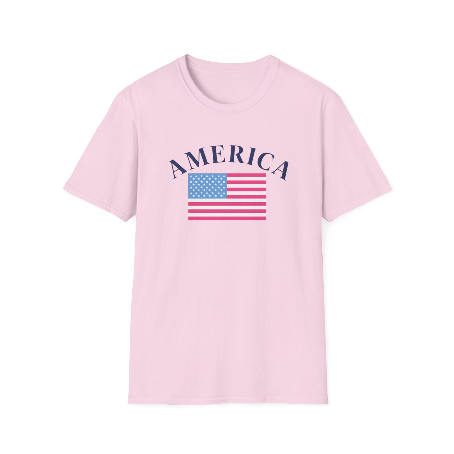 America Pink Flag Tee