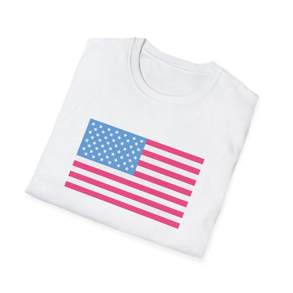Pink & Blue American Tee