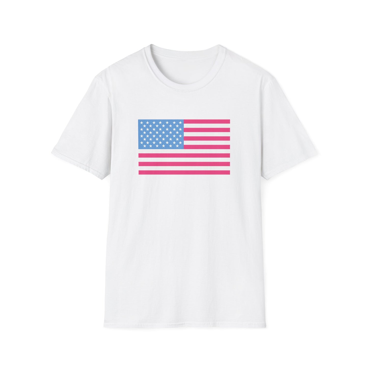 Pink & Blue American Tee