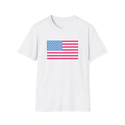 Pink & Blue American Tee