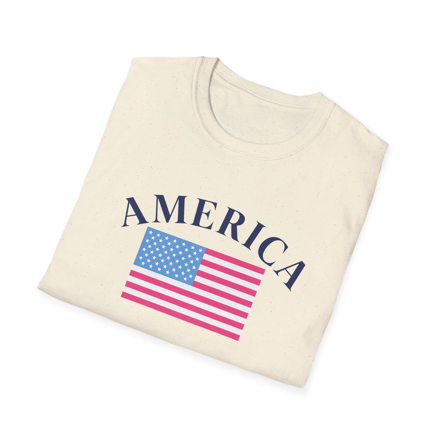 America Pink Flag Tee