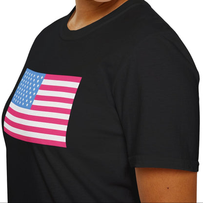 Pink & Blue American Tee