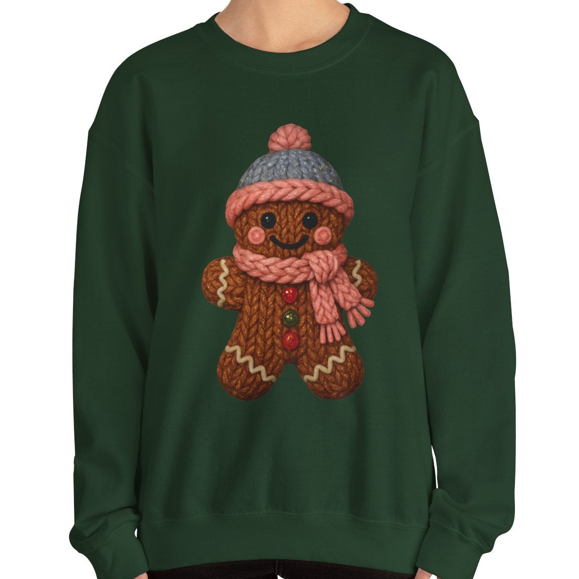 Faux Knit Gingerbread Sweatshirt