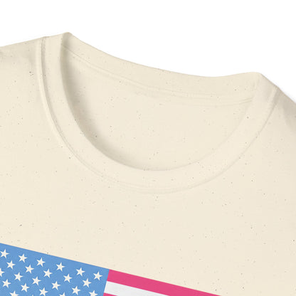 Pink & Blue American Tee