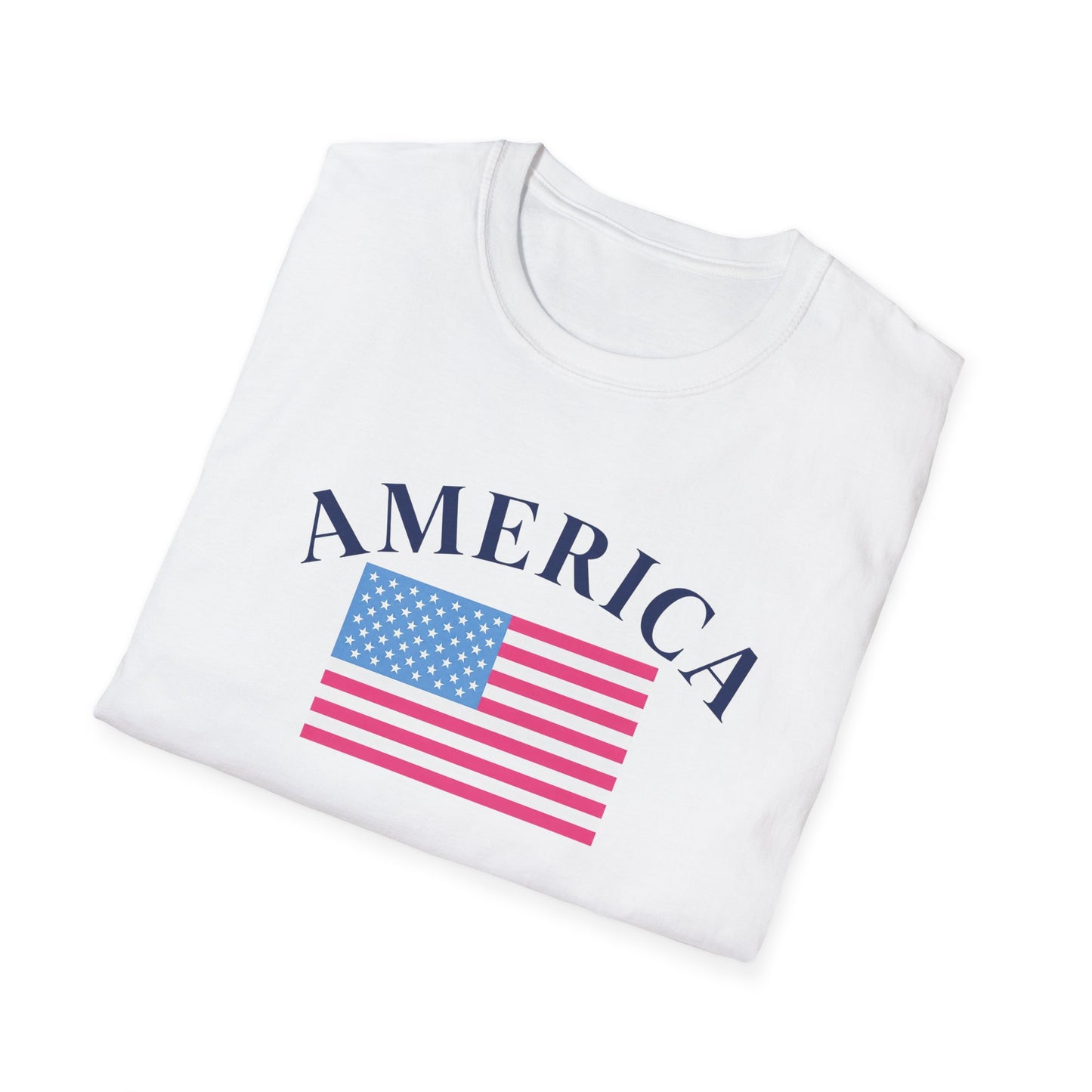 America Pink Flag Tee