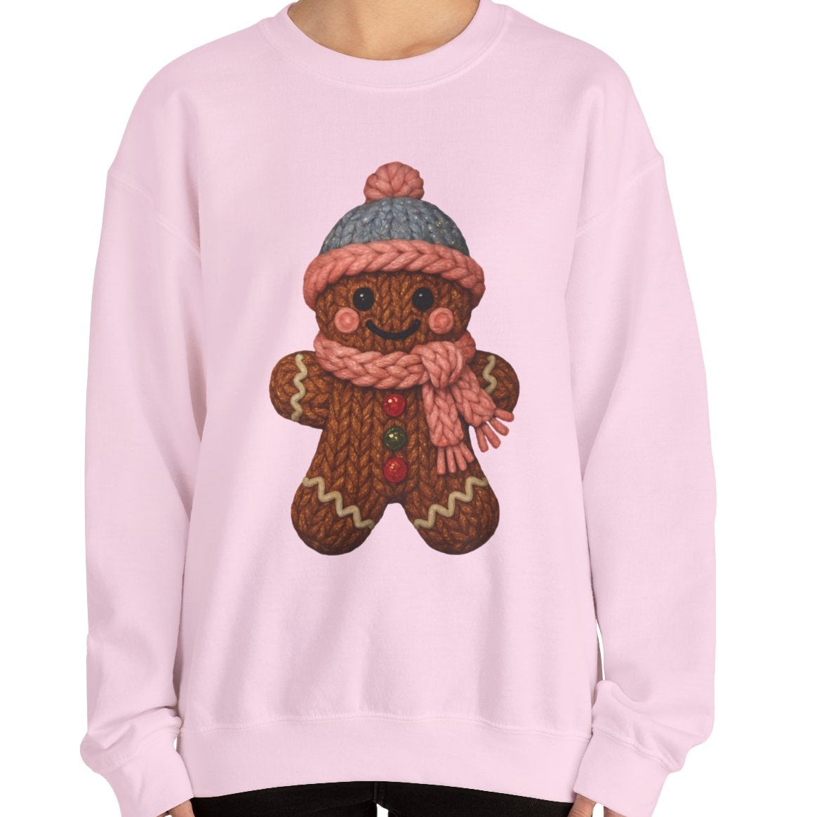 Faux Knit Gingerbread Sweatshirt