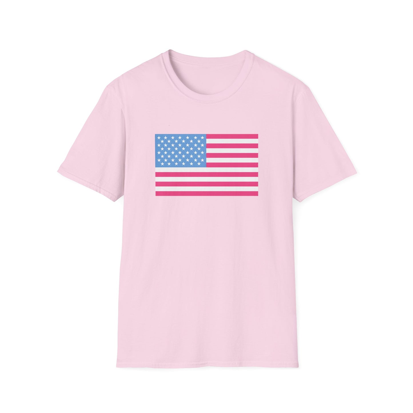 Pink & Blue American Tee