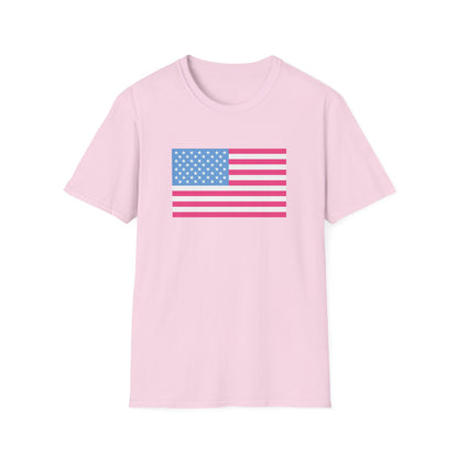 Pink & Blue American Tee