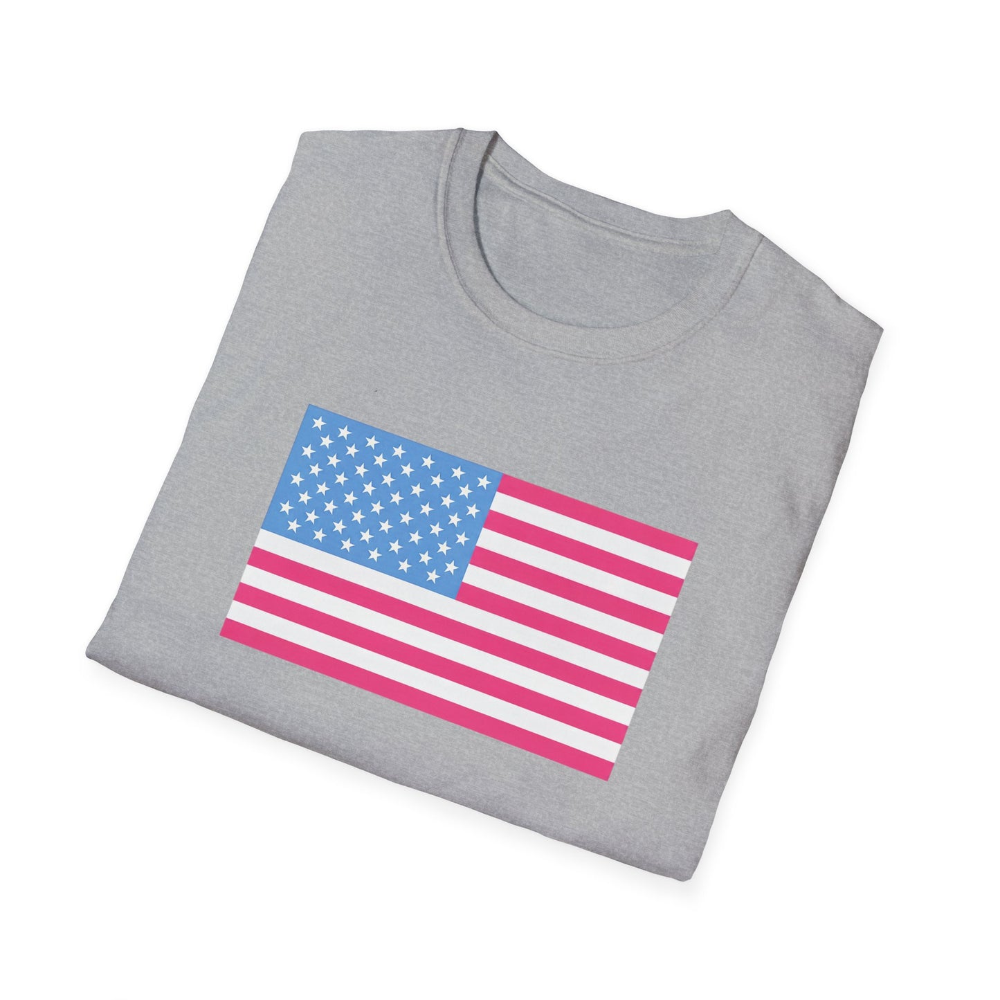 Pink & Blue American Tee