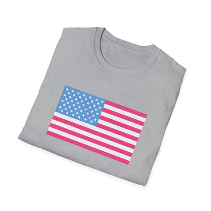 Pink & Blue American Tee
