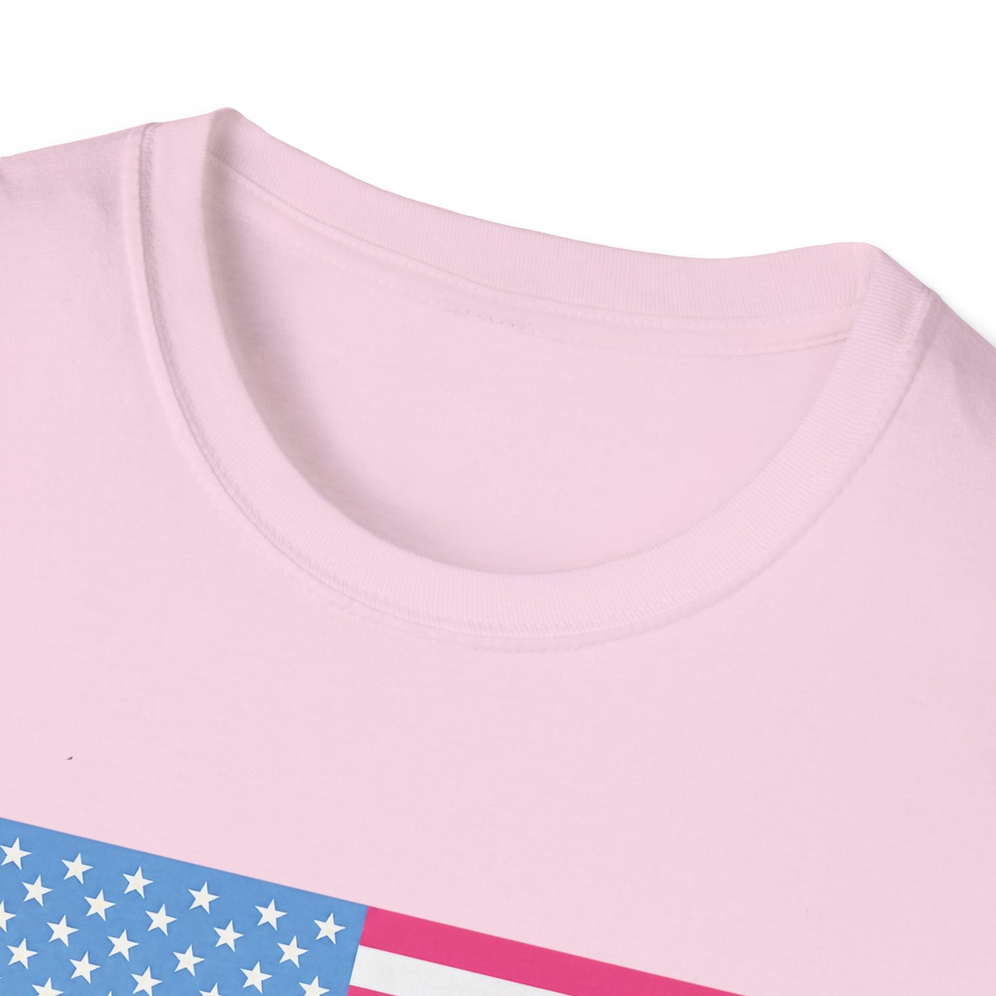 Pink & Blue American Tee