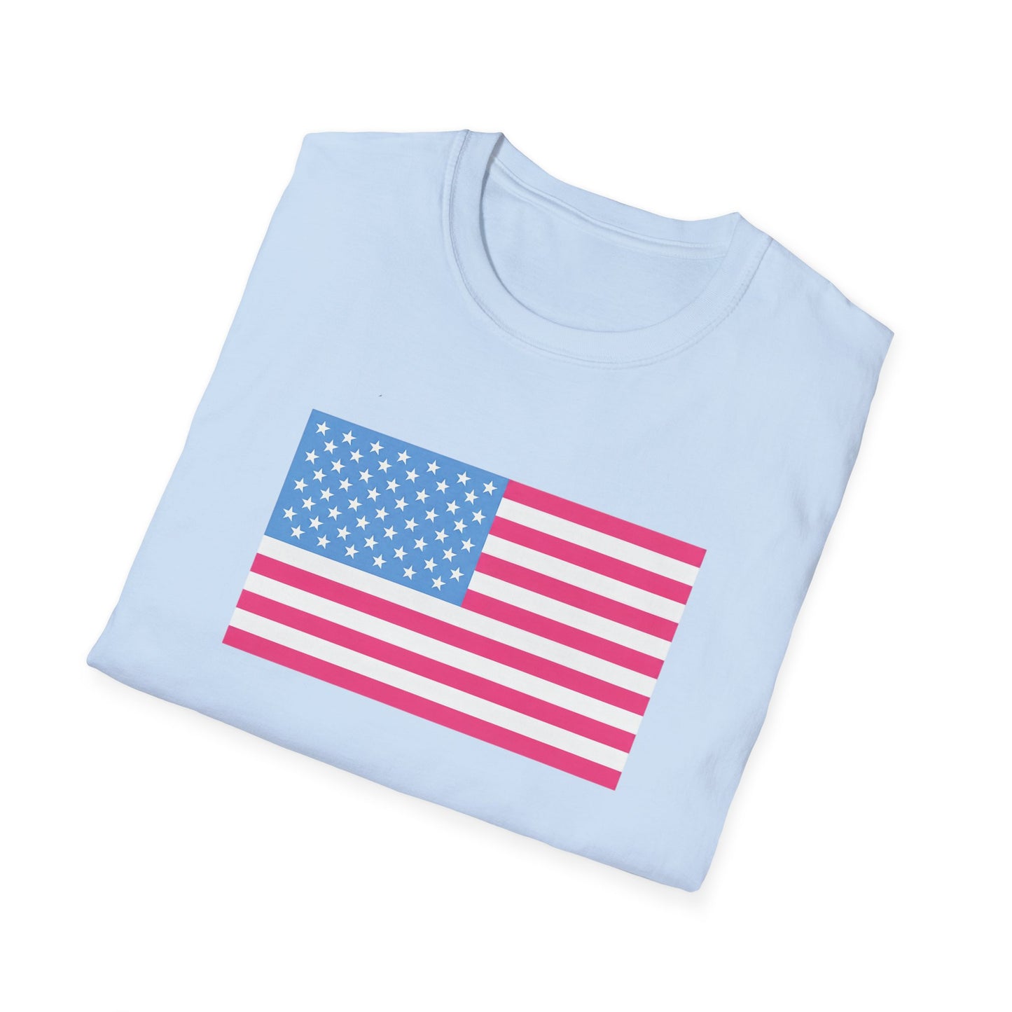 Pink & Blue American Tee