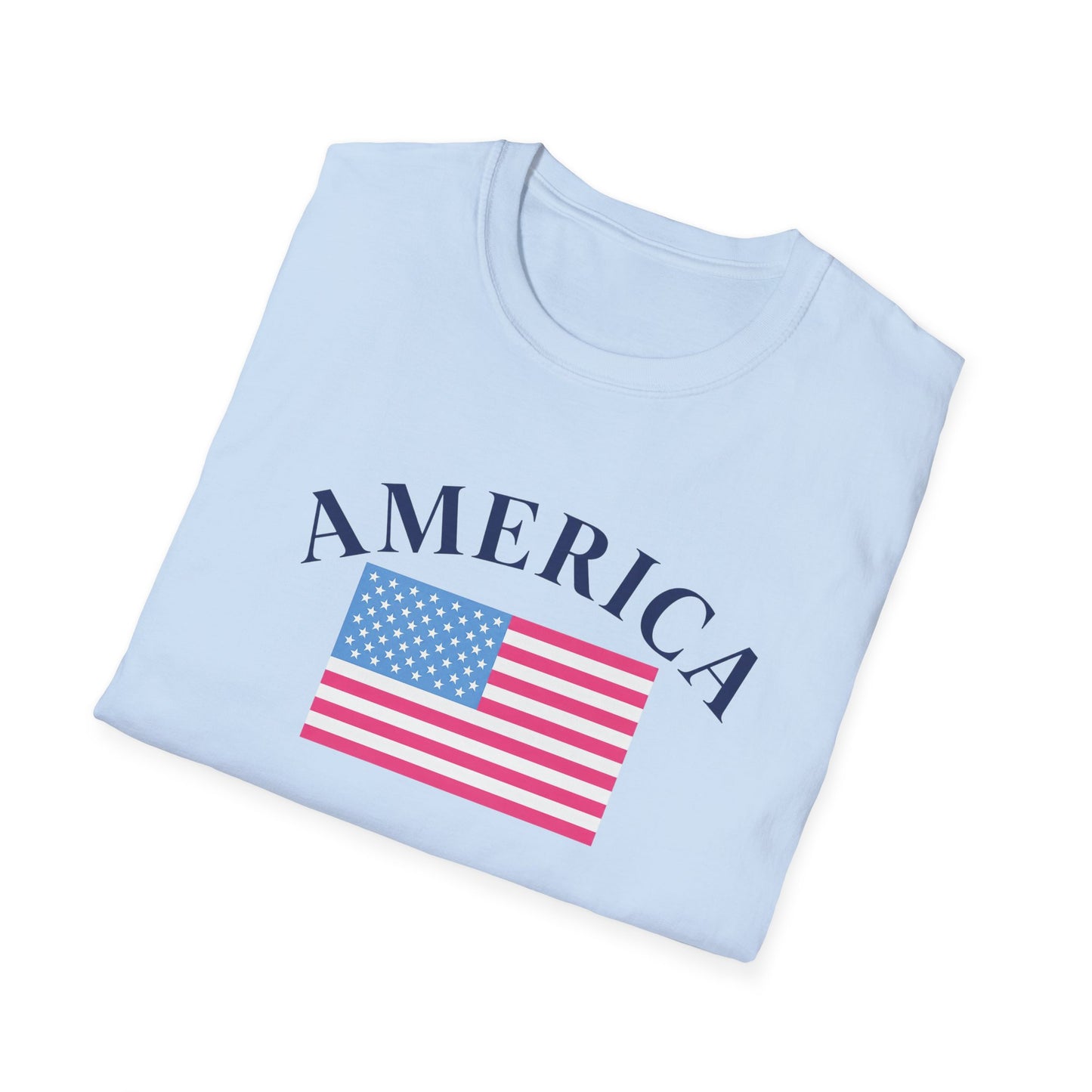America Pink Flag Tee