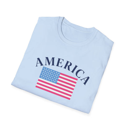 America Pink Flag Tee