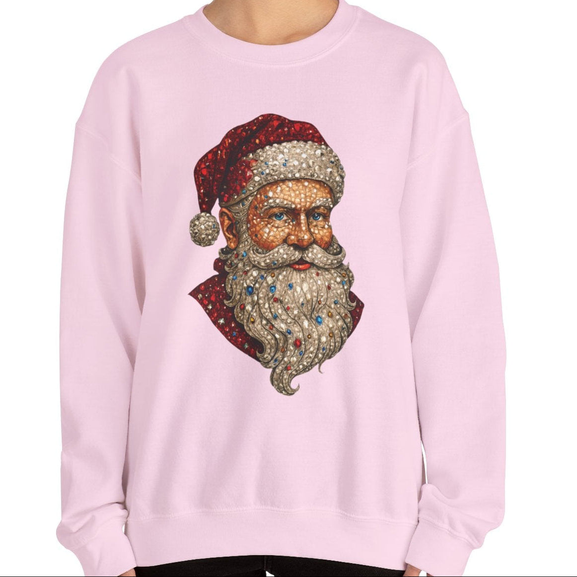 Faux Bling Santa Sweatshirt