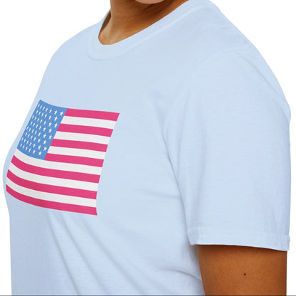 Pink & Blue American Tee