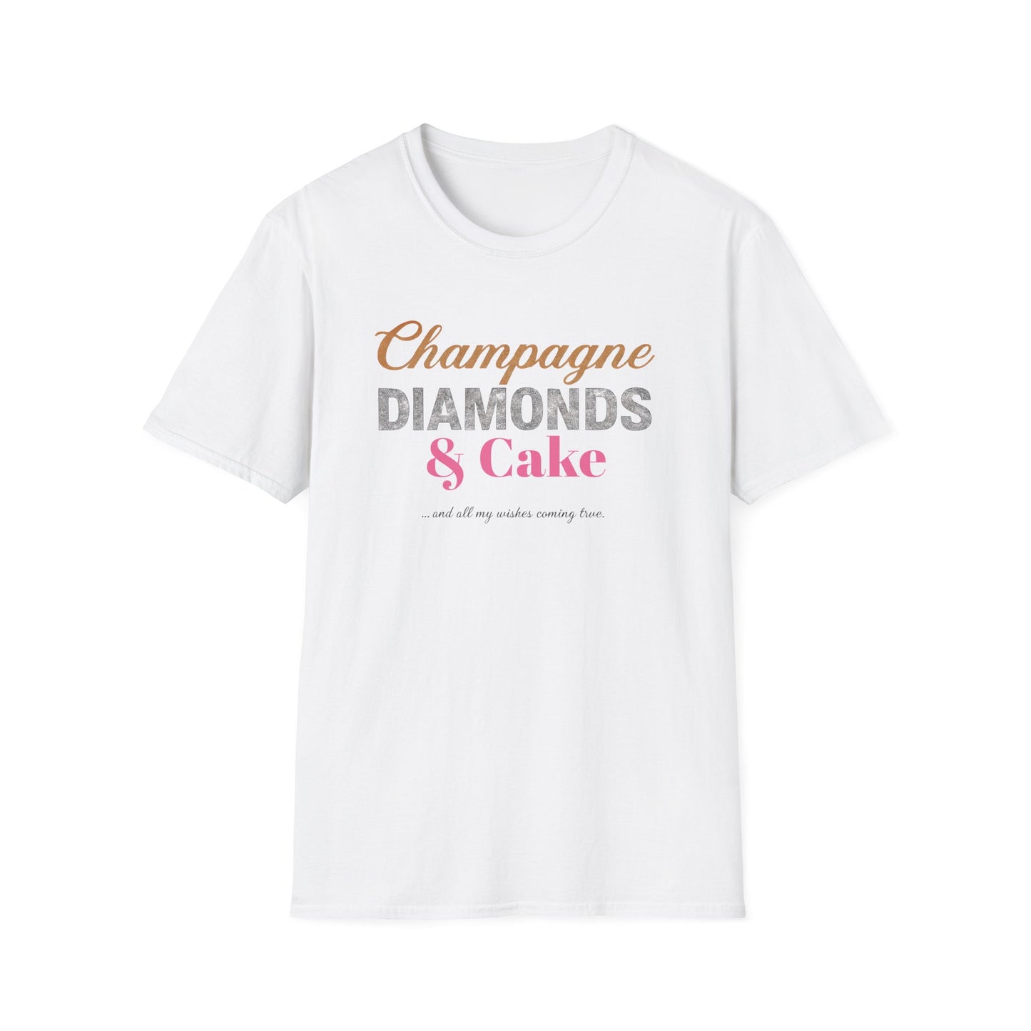 Champagne Diamonds & Cake Tee