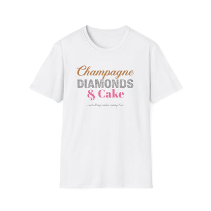 Champagne Diamonds & Cake Tee
