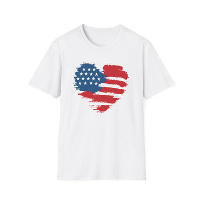 American Flag Heart Tee