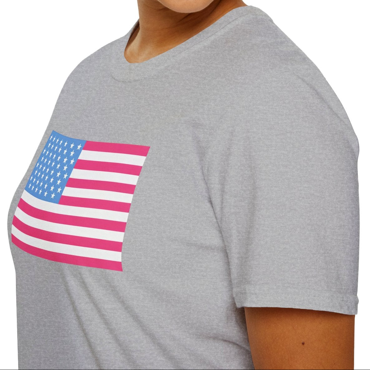 Pink & Blue American Tee