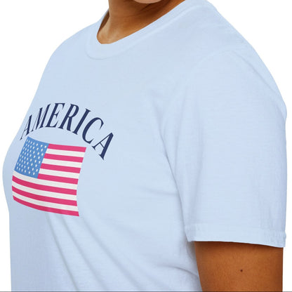America Pink Flag Tee