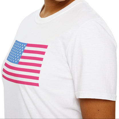 Pink & Blue American Tee