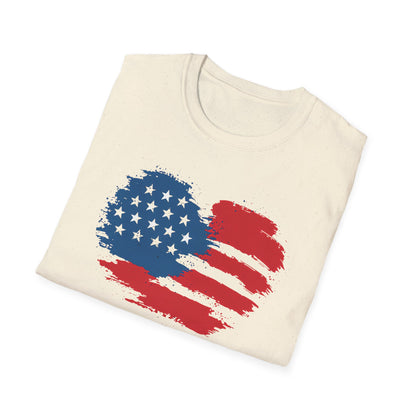American Flag Heart Tee