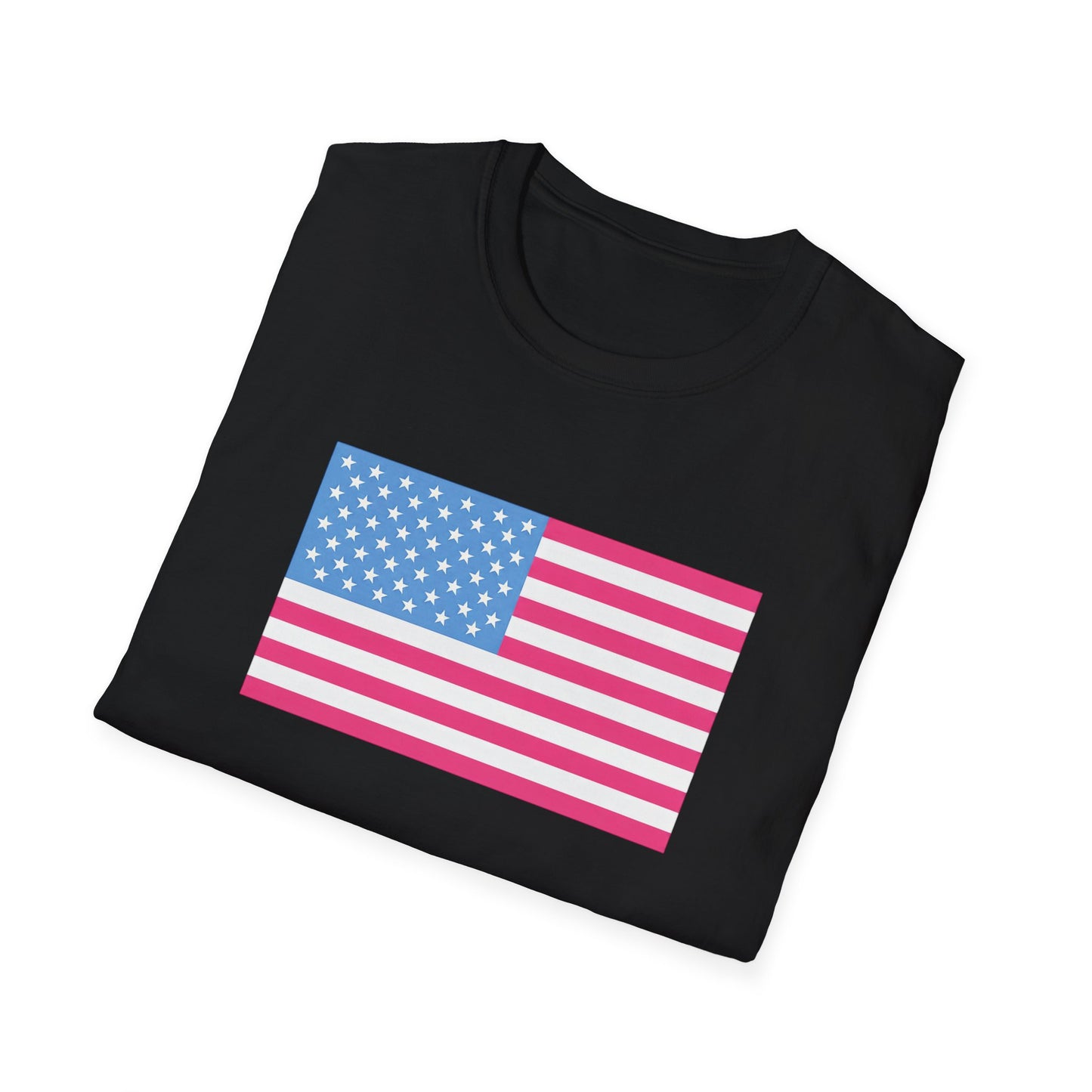 Pink & Blue American Tee