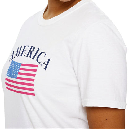 America Pink Flag Tee