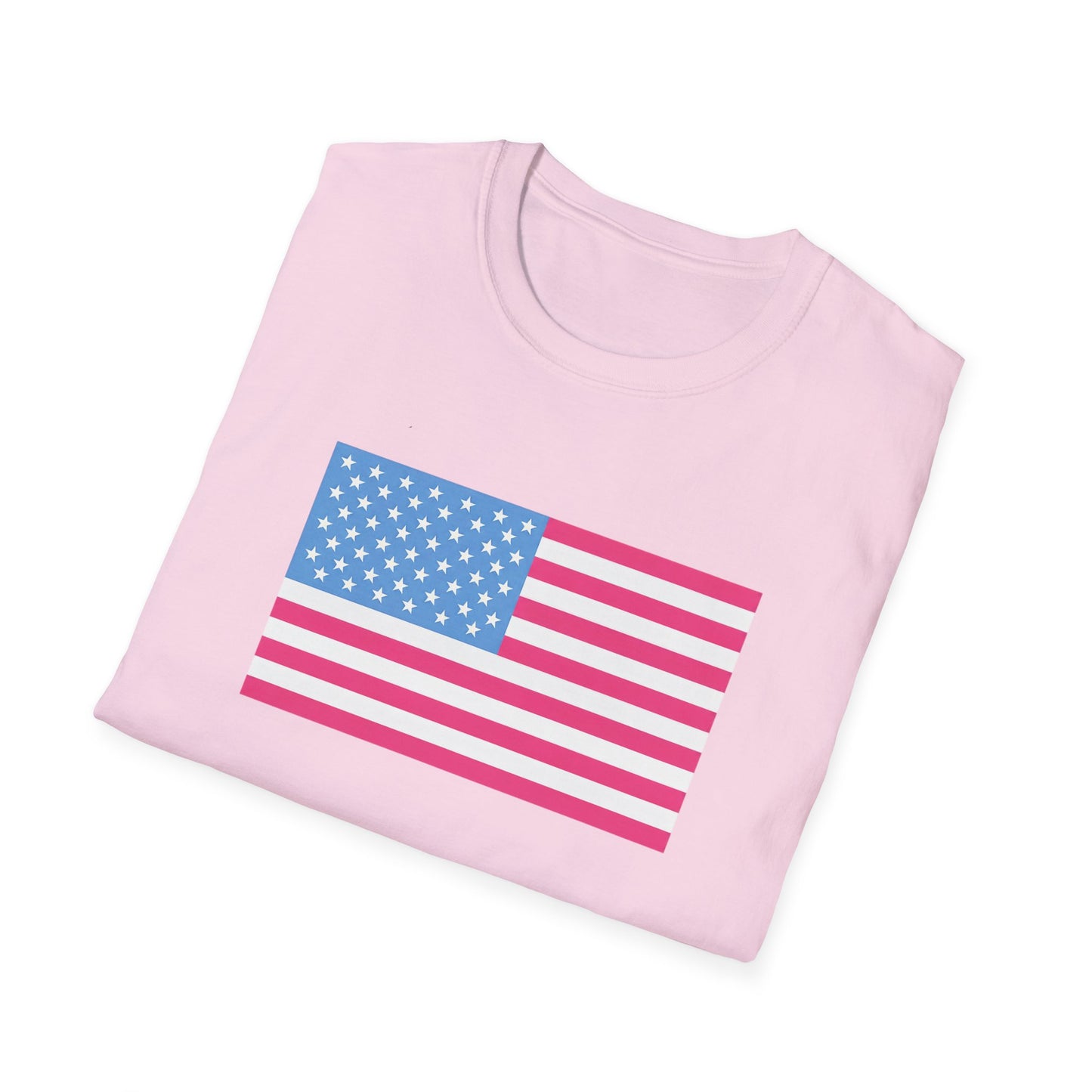 Pink & Blue American Tee