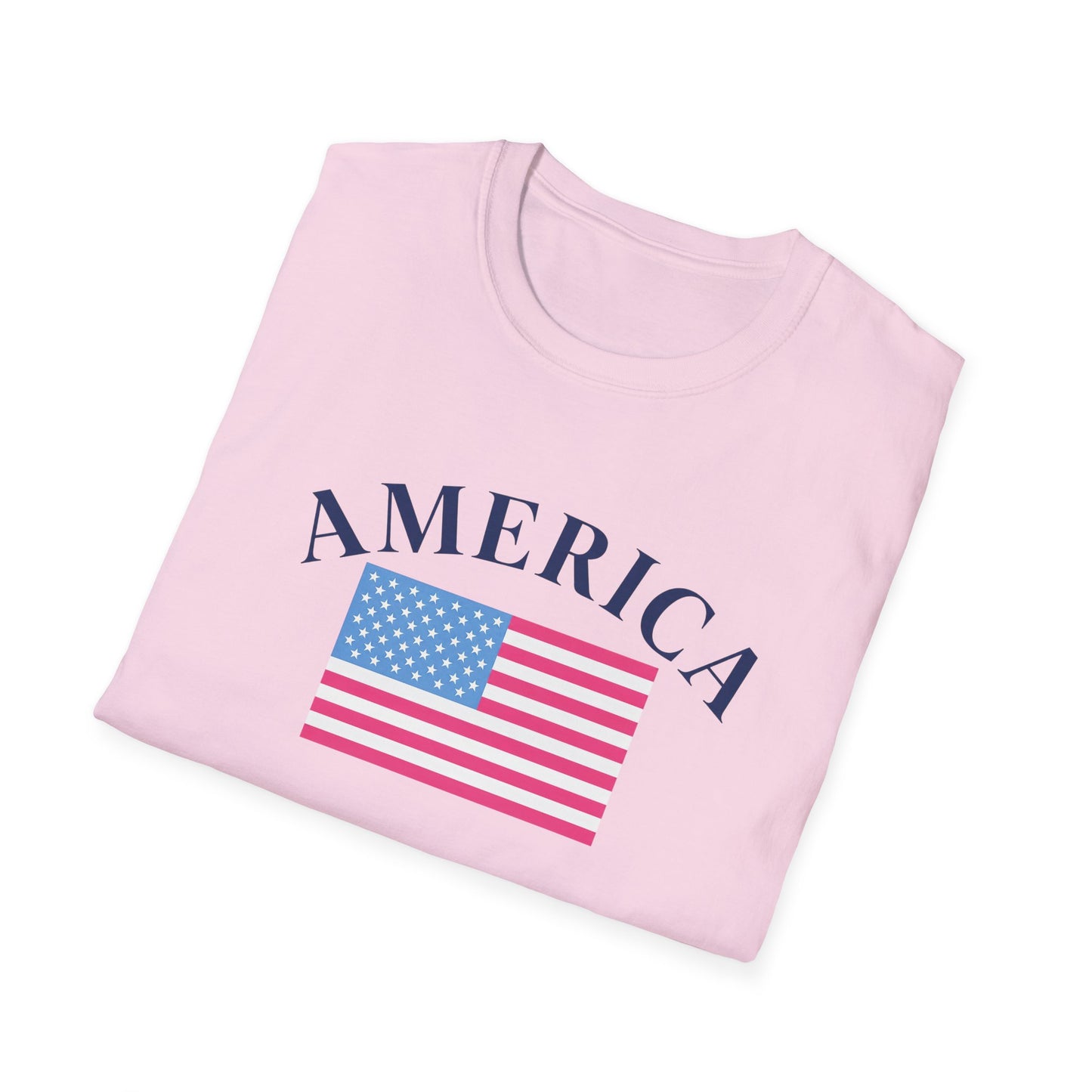 America Pink Flag Tee